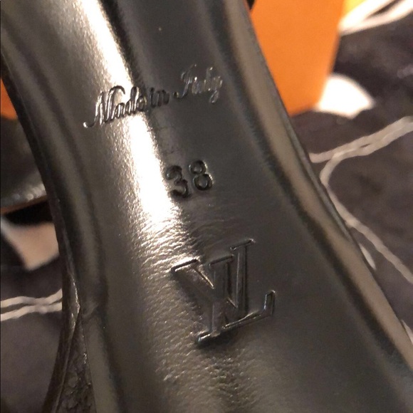 Black Louis Vuitton Bahiana Sandals/Heels - Picture 3 of 8